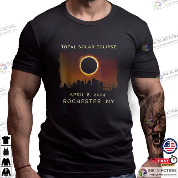 Customized State Total Solar Eclipse April 8 2024 Vintage T-shirt