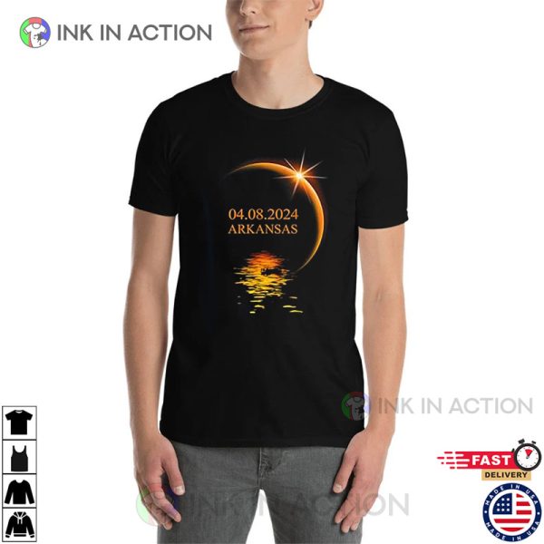 Customized State USA 2024 Solar Eclipse Totality T-Shirt