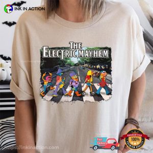 Disney Muppets The Electric Mayhem Abbey Road Crossing Comfort Colors Tee