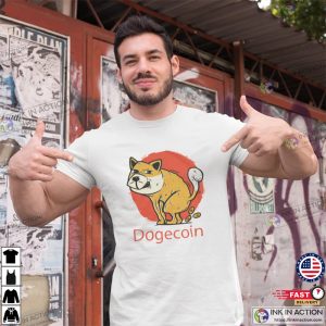 Dog Pooping Dogecoin Cryptocurrency T-shirt