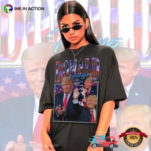 Donald Trump Collage Retro 90s T-shirt