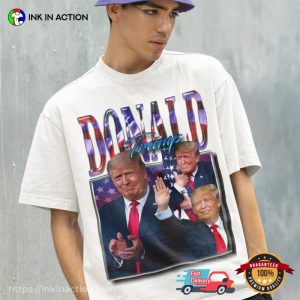 Donald Trump Collage Retro 90s T-shirt