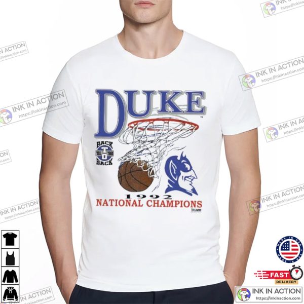 Duke National Championships 1992 Basketball T-Shirt