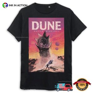 Dune House Atreides Animation Art T-shirt, Dune Merch