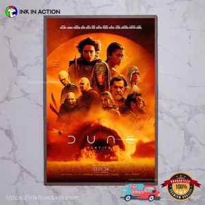 Dune Part Two Movie Poster 2024 Room Decor No.5