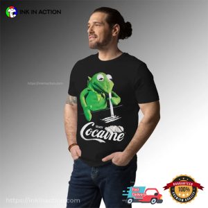 Enjoy Cocaine Kermit Puppet Funny Graphic Tee Shirts