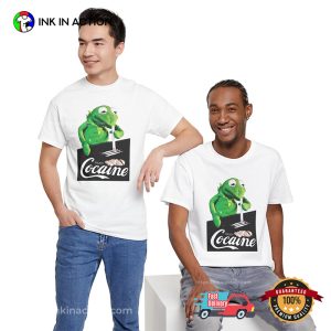 Enjoy Cocaine Kermit Puppet funny graphic tee shirts 4