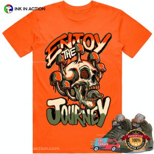 Enjoy The Journey Swamp Skull T-shirt Match Jordan 5 Retro Olive