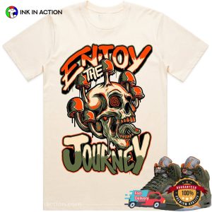 Enjoy The Journey Swamp Skull T shirt Match jordan 5 retro olive 2