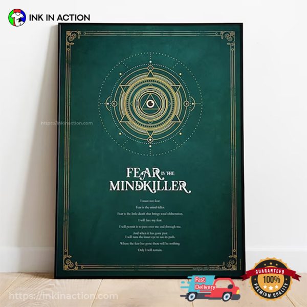 Fear Is The Mindkiller Dune 2024 Wall Decor
