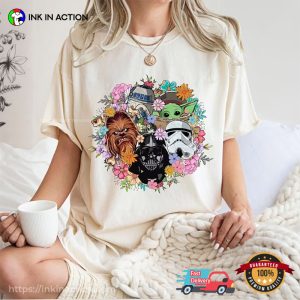 Floral star wars day Comfort Colors T Shirt 3