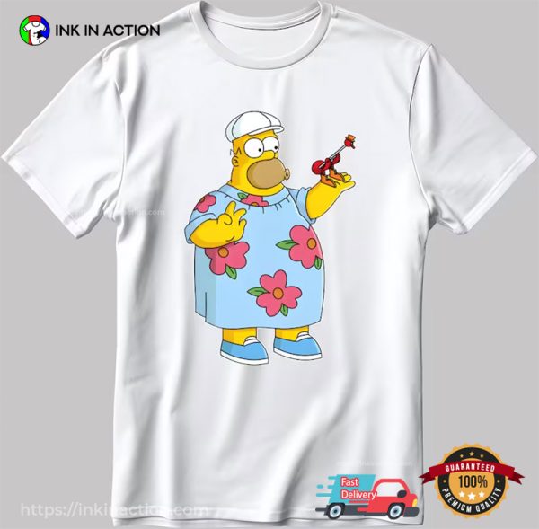 Funny Homer Pregnant The Simpsons Movie T-shirt