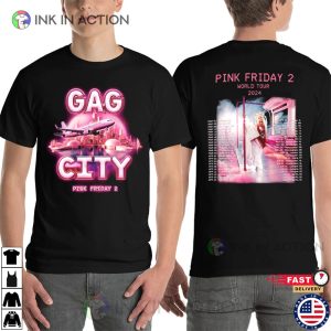 Gag City Pink Friday 2 Nicki Minaj Tour Schedule 2 Sided T-shirt