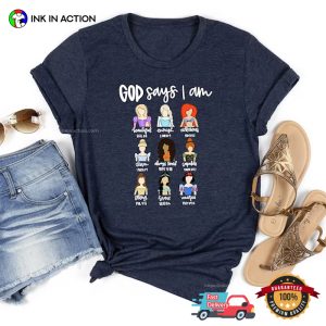 God Says That I Am Disney Princess Comfort Colors christ t shirts 4