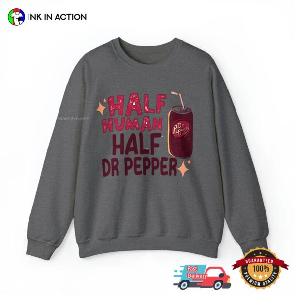 Half Human Half Dr Pepper Vintage T-shirt