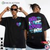 Hate To Love Love To Hate Jordan Aqua 2 Sided Tee