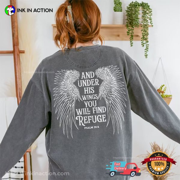 He Will Cover You With Feathers Christian T-shirts