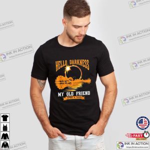 Hello Darkness My Old Friend Funny Full Solar Eclipse T-shirt