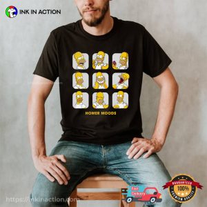 Homer Moods Funny The Simpsons T-shirt