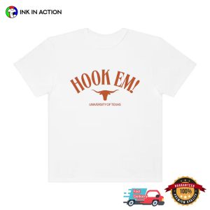 Hook Em University Of Texas Longhorns Football Tee