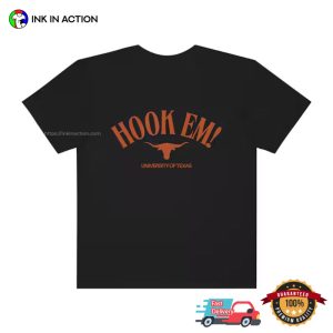 Hook Em University Of Texas Longhorns Football Tee 2