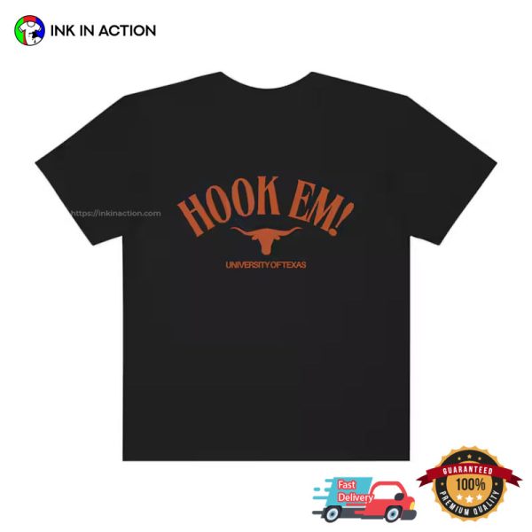 Hook Em University Of Texas Longhorns Football Tee