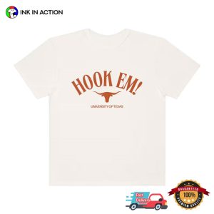 Hook Em University Of Texas Longhorns Football Tee 3