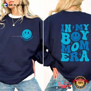 Im My Boy Mom Era Groovy 2 Sided Shirt, happy mommy day Apparel 1