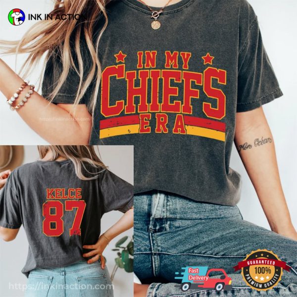 In My Chiefs Era Kelce 87 KC Football Comfort Colors T-Shirt