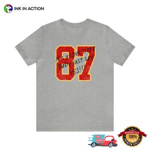 It's A Love Story Baby Just Say Yes Vintage Taylor And Kelce Tee 2