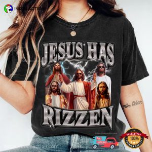 Jesus Has Rizzen Retro 90s, Jesus Funny Shirt