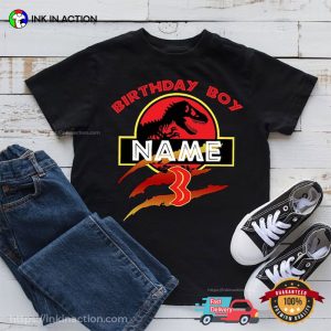 Jurassic Park Dinosaur Personalize Birthday T shirts 3