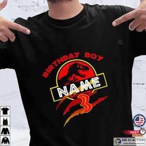 Jurassic Park Dinosaur Personalize Birthday T-shirt