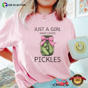 Just A Girl Who Loves Pickles Comfort Colors T shirt 2