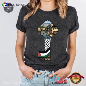 Key To Free Palestine Comfort Colors T Shirt 3