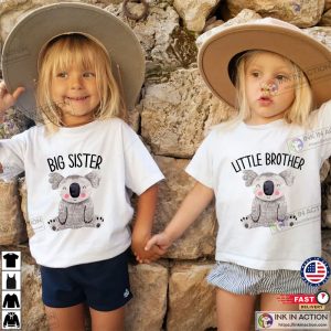 Koala Bear Big Sister Little Brother Matching T-shirt