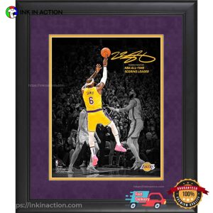 LeBron James Los Angeles Lakers NBA All Time Scoring Leader Poster