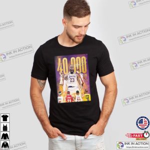 LeBron James The First Player To Ever Score 40K Points In NBA History Shirt 3