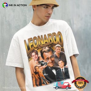 Leonardo DiCaprio Collage Retro 90s T Shirt 1