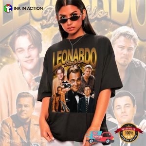 Leonardo DiCaprio Collage Retro 90s T Shirt 2