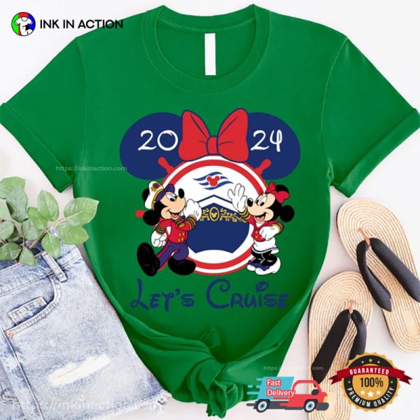 Let’s Cruise Mickey And Minnie 2024 Disney Family Trip Shirts