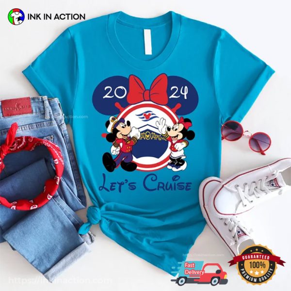 Let’s Cruise Mickey And Minnie 2024 Disney Family Trip Shirts