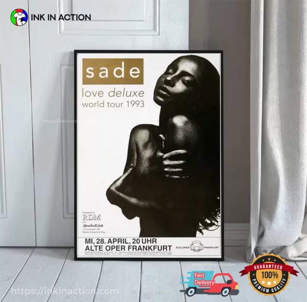 Love Deluxe World Tour 1993 Sade Adu Poster