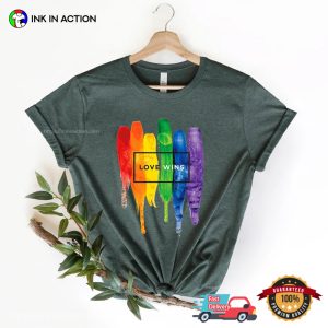 Love Wins Colorful Comfort Colors Lgbtq Pride Shirts