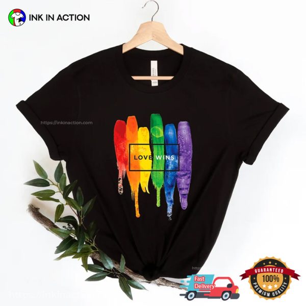 Love Wins Colorful Comfort Colors Lgbtq Pride Shirts
