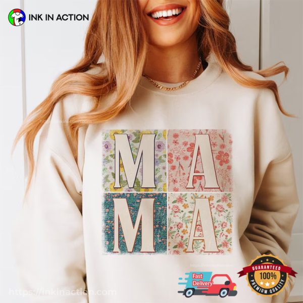 MAMA Retro Vintage Style Mothers T-shirts