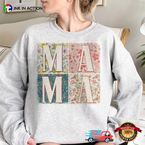 MAMA Retro Vintage Style Mothers T-shirts