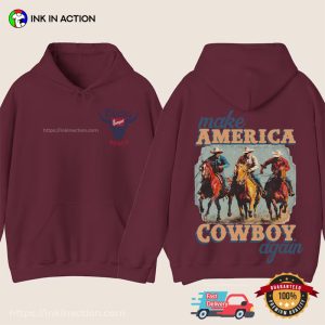 Make America Cowboy Again Cool coors banquet rodeo shirt 2