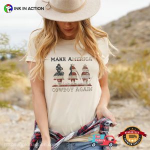 Make America Cowboy Again Coors Cowboy USA T-shirt