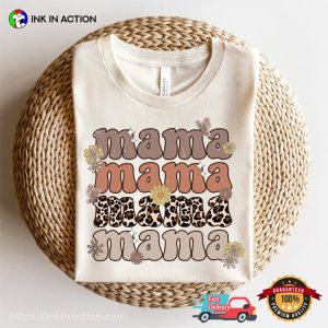 Mama Retro Flower T-Shirt, Unique Mother’s Day Gifts